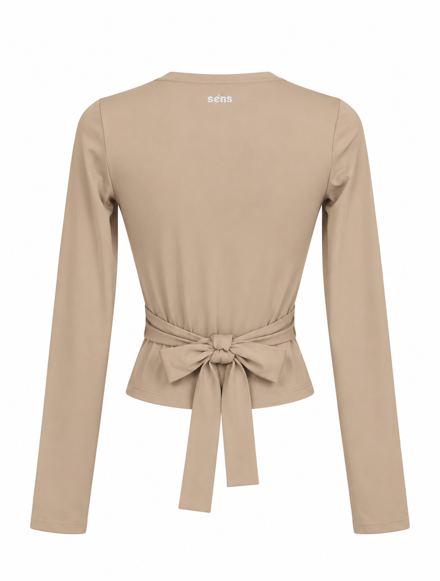 Contour Tie Long Sleeve Top